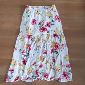 Xhilaration floral maxi skirt